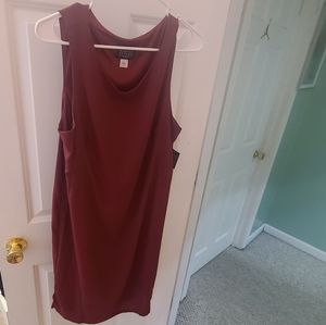 Burgundy red dress